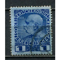 Австрийская почта в Леванте - 1908 - Император Франц Иосиф  1Pia - [Mi.57] - 1 марка. Гашеная.  (Лот 23HL)-T2P2