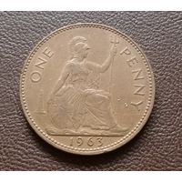 1 пенни 1963г. Великобритания