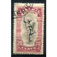 Либерия - 1918г. - ландшафты, фауна, местные мотивы, 20 с - 1 марка - гашёная с клеем [Mi 158]. #4-W1-119-A-1