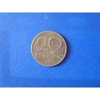 Германия (демократическая республика) 20 пфеннигов 1969 года