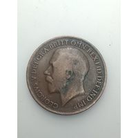 Великобритания 1 пенни 1919 года .