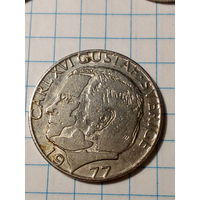 1 крона Швеция 1977 год