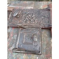 Старая,"печная дверка" редкая, "Сталевары" 1934г, комплект, ретро-ссср!
