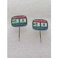 Промышленность. Радиозавод Горизонт. 30 лет. Цена указывается за один значок. #-VII-04