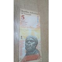 5 боливаров 24,05,2007 года Венесуэлы **361303(Разные даты выпуска)