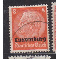 Немецкая оккупация - Люксембург Известные  Люди Личности Люксембург год лот 12  С НАДПЕЧАТКОЙ