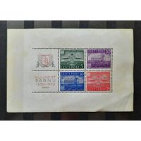 Эстония 1939г. Блок. 100 лет курорту Пярну. Чист.Высокая цена.