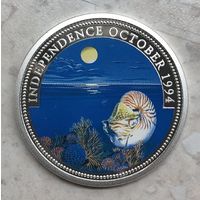 5 долларов Палау 1994 г. Независимость / Independence October 1994, UNC, Ag 900