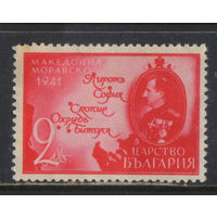 Болгария Царство 1941 Оккупация Македонии и Тракии Царь Борис Карта Македонии  #434*