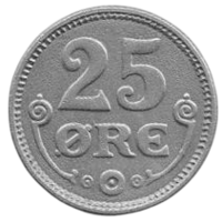 КОРОЛЕВСТВО ДАНИЯ. 25 ЭРЕ 1921.