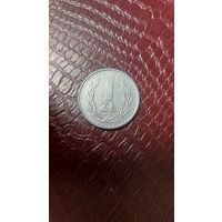 Монета 1 злотый 1987г. Польша.