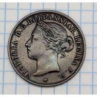 С 1 РУБЛЯ! МОНЕТА 1/12 ШИЛЛИНГА КОРОЛЕВА ВИКТОРИЯ ОСТРОВ ДЖЕРСИ БРОНЗА 1888