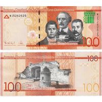 Доминиканская Республика (Доминикана) 100 песо 2021 год UNC