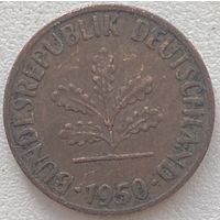 Германия 1 пфенниг 1950 г. F