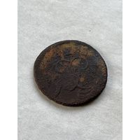 2 копейки 1758 перечекан