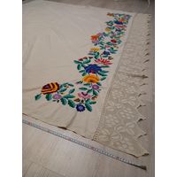 Простыня вышитая старинная