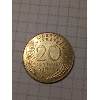 20 сантимов Франция 1997 год