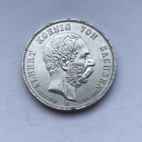 5 марок 1902 Смерть Альберта Саксонского