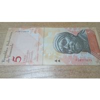 5 боливаров 03,02,2011 года Венесуэлы **773575(Разные даты выпуска)