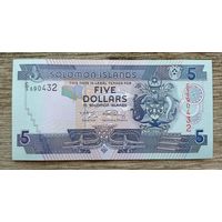 Werty71 Соломоновы острова 5 долларов 2008 UNC банкнота