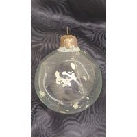 Довоенная елочная игрушка. Бутылочное стекло.