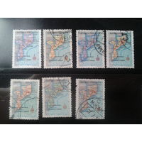 Мозамбик, колония Португалии, 1954. Стандарт. Карта страны