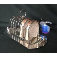 Поднос для фуа-гра, тостов. Франция Серебрение