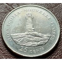 Канада 25 центов, 1992 Новая Шотландия     ( 1-8-3 )