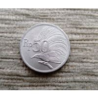 Werty71 Индонезия 50 рупий 1971 райская птица