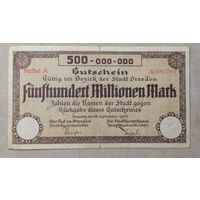 500 000 000 марок  1923 год Германия