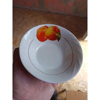 Тарелка фарфор глубокая СССР Добруш
