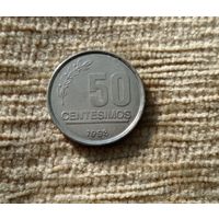 Werty71 Уругвай 50 сентесимо 1998