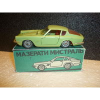 Модель авто. МАЗЕРАТИ МИСТРАЛЬ. Артикульный. СССР. З-д Прогресс.