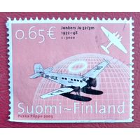 Финляндия, 2003 г., пассажирский и военно-транспортный самолет Junkers Ju 52/3m