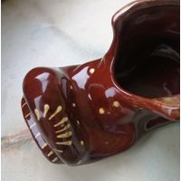 Пепельница Башмак. Обливная керамика СССР