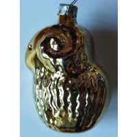 Елочная игрушка СССР. Баран барашек (Овен)