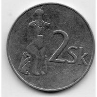 2 кроны  1993 Словакия