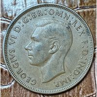 Монета. Великобритания. 1 пенни 1948 год.