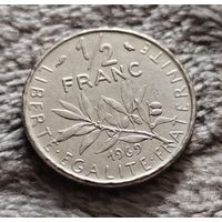 1/2 франка 1969 Франция