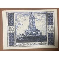 Нотгельд 50 пфеннигов 1921 год. Бад-Франкенхаузен-ам-Киффхойзер. Веймарская республика
