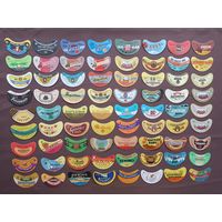 Пивные этикетки по рублю за штуку, все разные, можно рассчитываться рос. рублями из обращения, ю-921 (3962)