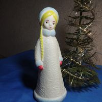 Снегурочка СССР елочная новогодняя игрушка