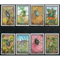 Монголия 1972 г. Жуки Насекомые Фауна, гаш.