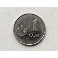 Киргизия 1 сом, 2008г. (U-обм)