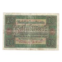 Германия 10 марок 1920 г. Веймарская республика