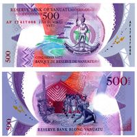 Вануату 500 вату образца 2017 года UNC p18(2)