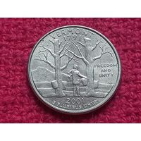 США квотер 2001 г. Вермонт. Денвер. P