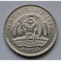 Маврикий, 5 рупий 1992 г.