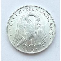 Ватикан 5лир пеликан