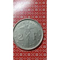 Бельгия 2 франка1923